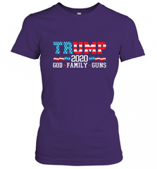 Trump 2020 God Family Guns Lovers Election Supporter Women's T-Shirt Women's T-Shirt - Nice-Tshirts4u