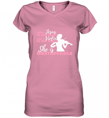 Violin Teacher For A Religious Violinist Women's V-Neck T-Shirt Women's V-Neck T-Shirt - Nice-Tshirts4u