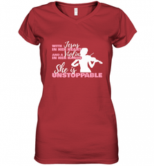 Violin Teacher For A Religious Violinist Women's V-Neck T-Shirt Women's V-Neck T-Shirt - Nice-Tshirts4u
