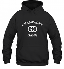 Womens Champagne Gang  Gift Mom, Womens, Girlfriend Funny Mother's Hooded Sweatshirt Hooded Sweatshirt - Nice-Tshirts4u