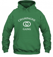 Womens Champagne Gang  Gift Mom, Womens, Girlfriend Funny Mother's Hooded Sweatshirt Hooded Sweatshirt - Nice-Tshirts4u