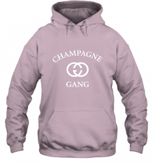 Womens Champagne Gang  Gift Mom, Womens, Girlfriend Funny Mother's Hooded Sweatshirt Hooded Sweatshirt - Nice-Tshirts4u