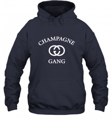 Womens Champagne Gang  Gift Mom, Womens, Girlfriend Funny Mother's Hooded Sweatshirt Hooded Sweatshirt - Nice-Tshirts4u