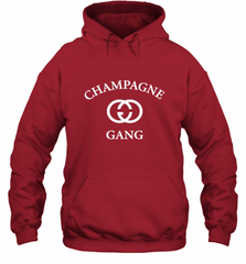 Womens Champagne Gang  Gift Mom, Womens, Girlfriend Funny Mother's Hooded Sweatshirt Hooded Sweatshirt - Nice-Tshirts4u