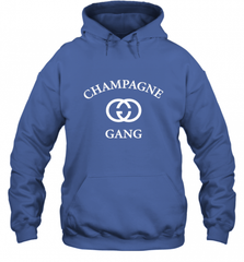 Womens Champagne Gang  Gift Mom, Womens, Girlfriend Funny Mother's Hooded Sweatshirt Hooded Sweatshirt - Nice-Tshirts4u