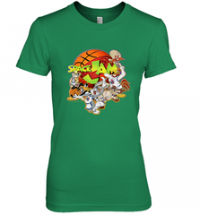 Kids Space Jam Group Shot Basketball Logo Women's Premium T-Shirt Women's Premium T-Shirt - Nice-Tshirts4u