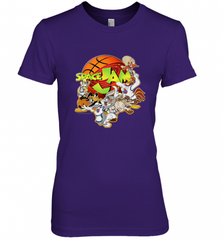 Kids Space Jam Group Shot Basketball Logo Women's Premium T-Shirt Women's Premium T-Shirt - Nice-Tshirts4u