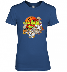 Kids Space Jam Group Shot Basketball Logo Women's Premium T-Shirt Women's Premium T-Shirt - Nice-Tshirts4u