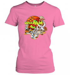 Kids Space Jam Group Shot Basketball Logo Women's T-Shirt Women's T-Shirt - Nice-Tshirts4u