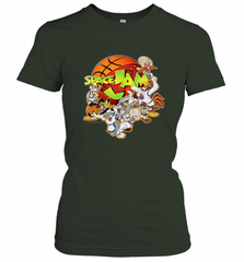 Kids Space Jam Group Shot Basketball Logo Women's T-Shirt Women's T-Shirt - Nice-Tshirts4u