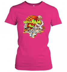 Kids Space Jam Group Shot Basketball Logo Women's T-Shirt Women's T-Shirt - Nice-Tshirts4u