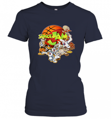 Kids Space Jam Group Shot Basketball Logo Women's T-Shirt Women's T-Shirt - Nice-Tshirts4u