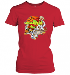 Kids Space Jam Group Shot Basketball Logo Women's T-Shirt Women's T-Shirt - Nice-Tshirts4u