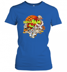 Kids Space Jam Group Shot Basketball Logo Women's T-Shirt Women's T-Shirt - Nice-Tshirts4u
