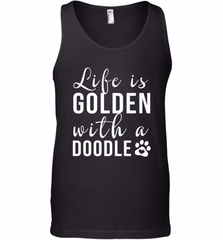 Life Is Golden With A Doodle T Shirt  Golden Doodle Lovers Men's Tank Top Men's Tank Top - Nice-Tshirts4u