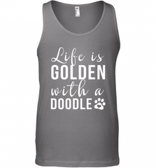 Life Is Golden With A Doodle T Shirt  Golden Doodle Lovers Men's Tank Top Men's Tank Top - Nice-Tshirts4u