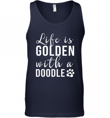 Life Is Golden With A Doodle T Shirt  Golden Doodle Lovers Men's Tank Top Men's Tank Top - Nice-Tshirts4u
