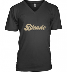 Blonde Hair Color Retro Babe Men's V-Neck