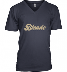 Blonde Hair Color Retro Babe Men's V-Neck