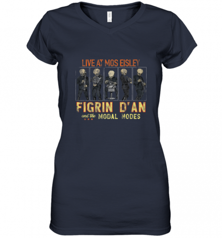 Star Wars Figrin D'an Mos Eisley Vintage Concert Women's V-Neck T-Shirt