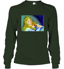Disney Sleeping Beauty Aurora Sleeping Long Sleeve T-Shirt Long Sleeve T-Shirt - Nice-Tshirts4u
