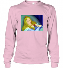 Disney Sleeping Beauty Aurora Sleeping Long Sleeve T-Shirt Long Sleeve T-Shirt - Nice-Tshirts4u