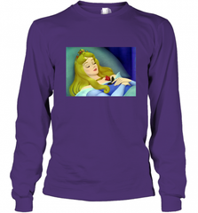 Disney Sleeping Beauty Aurora Sleeping Long Sleeve T-Shirt Long Sleeve T-Shirt - Nice-Tshirts4u