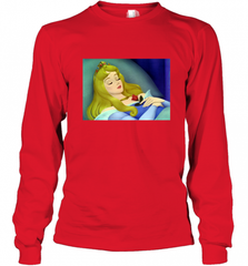 Disney Sleeping Beauty Aurora Sleeping Long Sleeve T-Shirt Long Sleeve T-Shirt - Nice-Tshirts4u