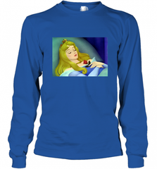 Disney Sleeping Beauty Aurora Sleeping Long Sleeve T-Shirt Long Sleeve T-Shirt - Nice-Tshirts4u