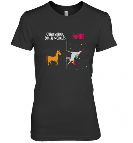 School Social Worker Unicorn Others You Women's Premium T-Shirt Women's Premium T-Shirt / Black / XS Women's Premium T-Shirt - Nice-Tshirts4u