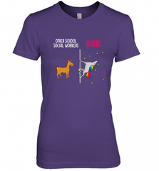 School Social Worker Unicorn Others You Women's Premium T-Shirt Women's Premium T-Shirt - Nice-Tshirts4u