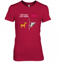 School Social Worker Unicorn Others You Women's Premium T-Shirt Women's Premium T-Shirt - Nice-Tshirts4u