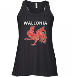 Wallonia National Rooster Heritage Tee Women's Racerback Tank