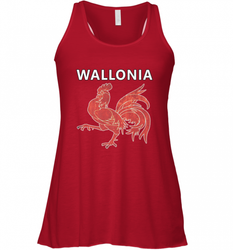 Wallonia National Rooster Heritage Tee Women's Racerback Tank