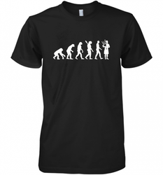 Evolution bagpipe player Men's Premium T-Shirt