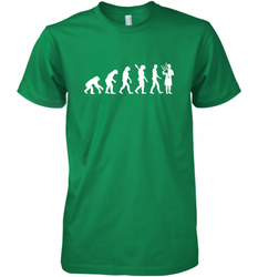 Evolution bagpipe player Men's Premium T-Shirt