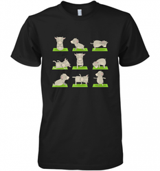 Funny Goat Yoga Tshirts Yoga Goat On Mat Cool Gifts Men's Premium T-Shirt