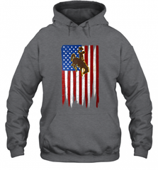 Wyoming Cowboys Grunge American Flag  Apparel Hooded Sweatshirt Hooded Sweatshirt - Nice-Tshirts4u