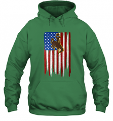 Wyoming Cowboys Grunge American Flag  Apparel Hooded Sweatshirt Hooded Sweatshirt - Nice-Tshirts4u