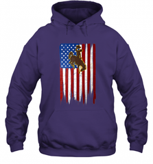 Wyoming Cowboys Grunge American Flag  Apparel Hooded Sweatshirt Hooded Sweatshirt - Nice-Tshirts4u