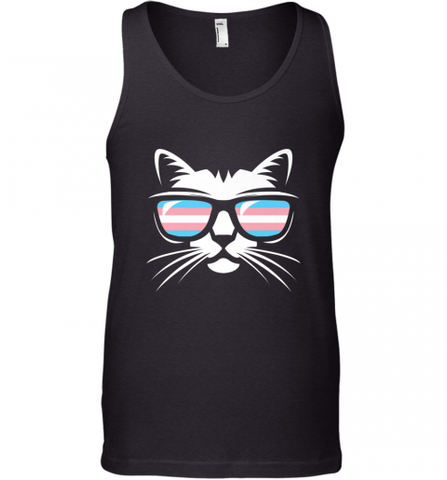 Transgender Pride Cat Gift T Shirt Support Trans Community Men's Tank Top Men's Tank Top / Black / XS Men's Tank Top - Nice-Tshirts4u