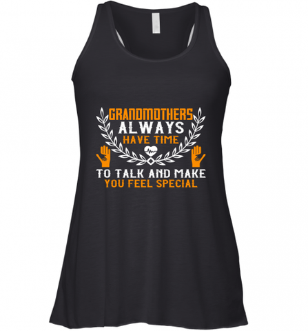 Grandmothers always have time Women's Racerback Tank Women's Racerback Tank / Black / XS Women's Racerback Tank - Nice-Tshirts4u