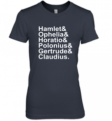 Funny Shakespeare Hamlet Ophelia Literary Gift Women's Premium T-Shirt Women's Premium T-Shirt - Nice-Tshirts4u