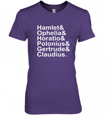 Funny Shakespeare Hamlet Ophelia Literary Gift Women's Premium T-Shirt Women's Premium T-Shirt - Nice-Tshirts4u