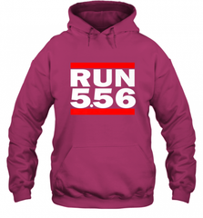 Run 5.56 Long Gun AR 15 Hooded Sweatshirt Hooded Sweatshirt - Nice-Tshirts4u
