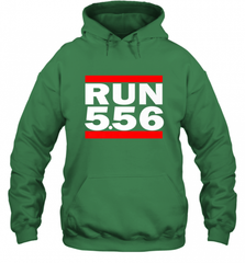 Run 5.56 Long Gun AR 15 Hooded Sweatshirt Hooded Sweatshirt - Nice-Tshirts4u