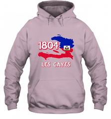 Nice Haitian Flag Day Shirt _ Les Cayes Haiti Map 1804 Hooded Sweatshirt Hooded Sweatshirt - Nice-Tshirts4u