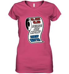 I'm Just Glad People Are Wiping Their Butts Women's V-Neck T-Shirt Women's V-Neck T-Shirt - Nice-Tshirts4u