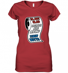 I'm Just Glad People Are Wiping Their Butts Women's V-Neck T-Shirt Women's V-Neck T-Shirt - Nice-Tshirts4u