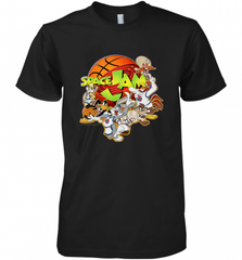 Kids Space Jam Group Shot Basketball Logo Men's Premium T-Shirt Men's Premium T-Shirt - Nice-Tshirts4u